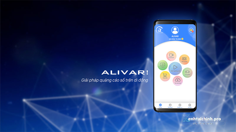 Ứng dụng kiếm tiền trên Alivar